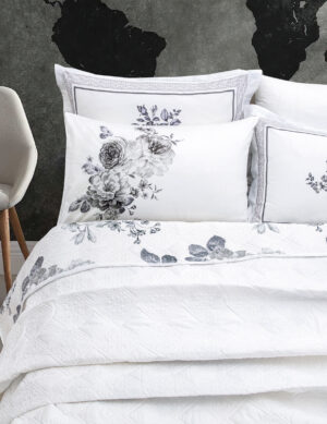 Clara Bed Spread Set 4pcs Printed Cotton