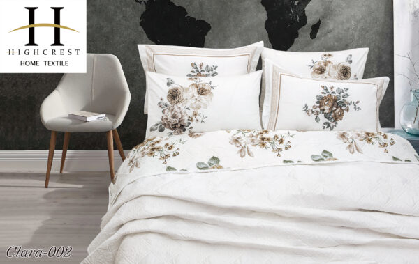 Clara Bed Spread Set 4pcs Printed Cotton - Image 2