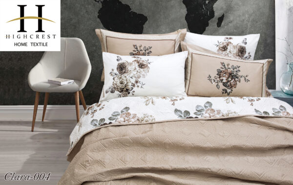 Clara Bed Spread Set 4pcs Printed Cotton - Image 3
