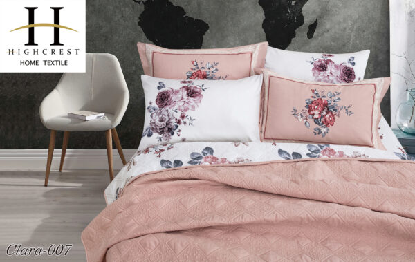 Clara Bed Spread Set 4pcs Printed Cotton - Image 4