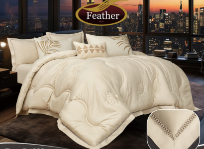 Brenda Comforter Set 7 pcs with Lace - Image 4