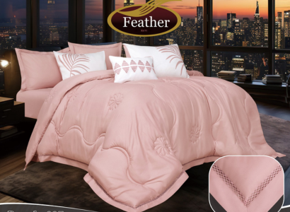 Brenda Comforter Set 7 pcs with Lace - Image 5