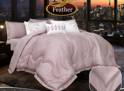 Brenda Comforter Set 7 pcs with Lace - Image 6