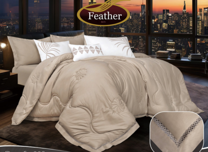 Brenda Comforter Set 7 pcs with Lace - Image 7