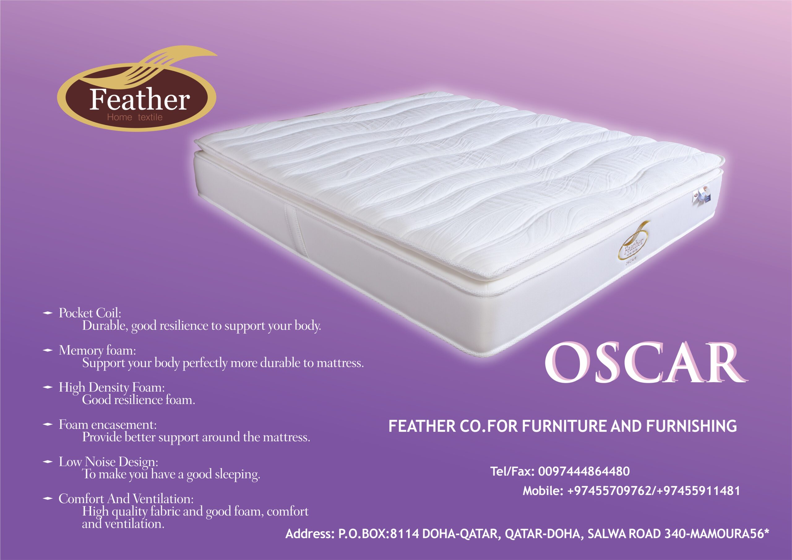 Oscar Mattress (Size 200x200 cm)