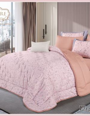 Virginia 7 Pcs comforter set Printed, 100%cotton