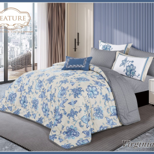 Comforter Virginia 4 Pcs Set Printed Cotton