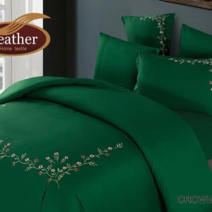 Crown Duvet Cover In Box 6 Pcs Set 100% Cotton Embroidery